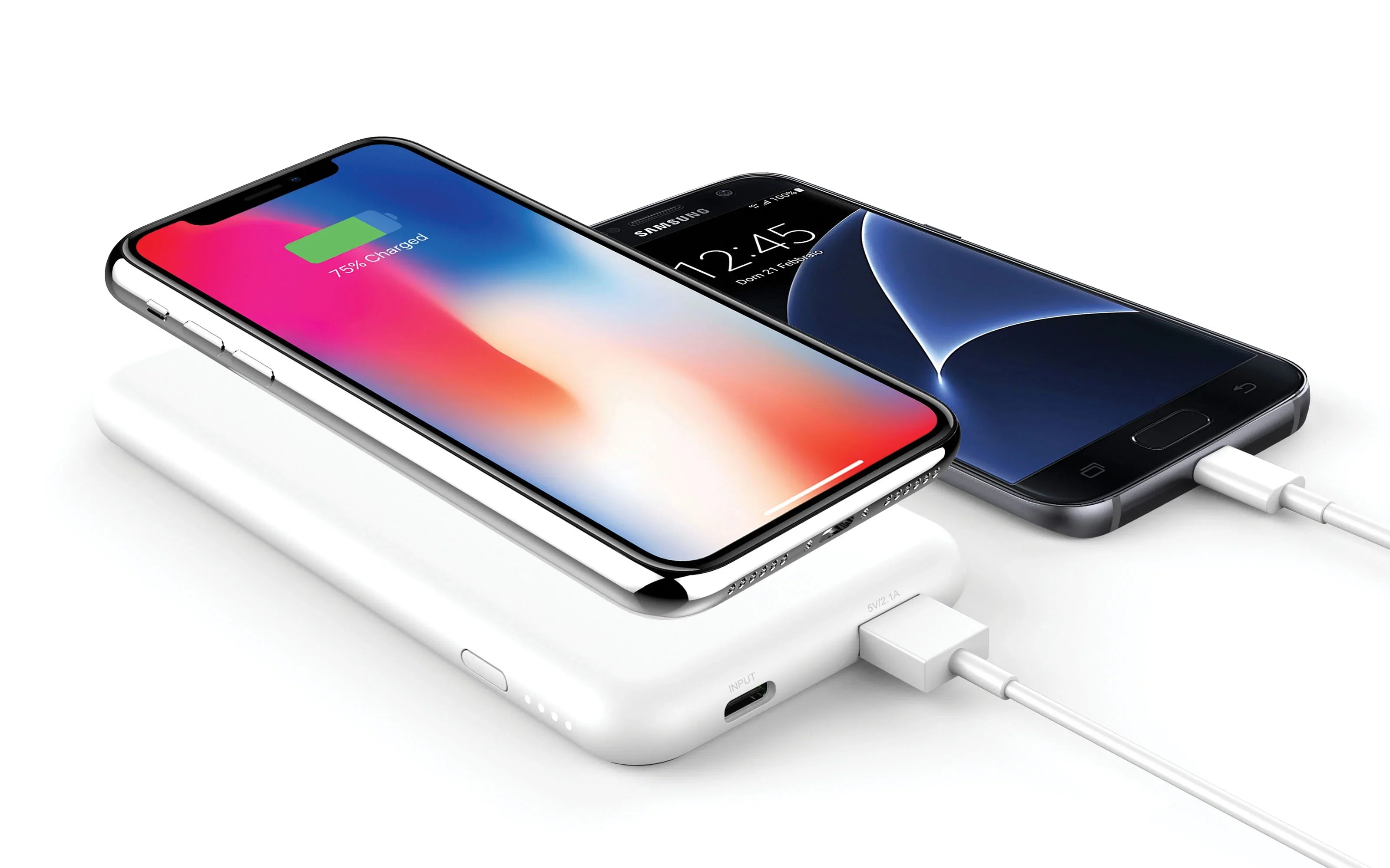 Torrii Bolt 6000Mah 2 In 1 Wireless Powerbank - White - Tashqila Torrii Bolt 6000Mah 2 In 1 Wireless Powerbank - White - Tashqila